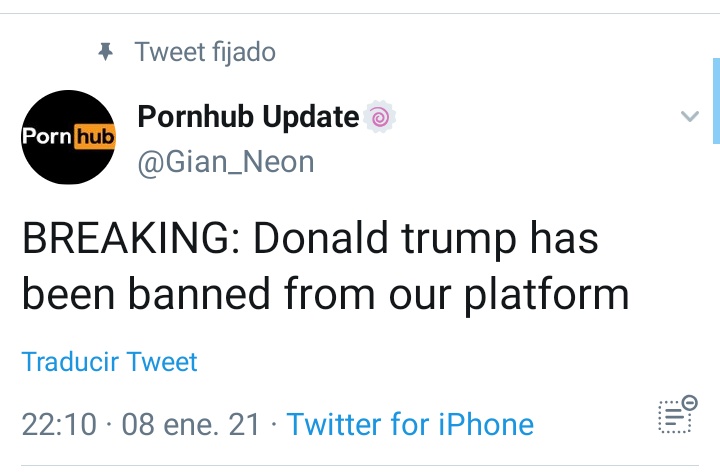 CarloFranHd's tweet photo. @ChumelTorres hasta de pornhub lo banearon ahora tendrá que irse a poringa o a xvideos 😂😂 https://t.co/io058u4GPU