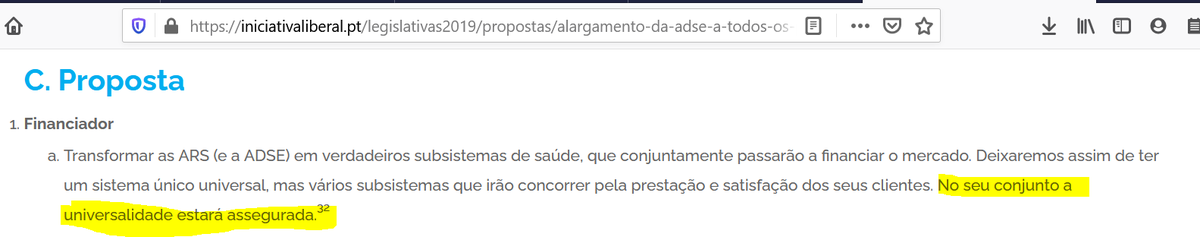 <a href="/mmatias_/">Marisa Matias</a>  mentiu, vai sendo habitual no Bloco de <a href="/EsquerdaNet/">esquerda.net</a> quando fala na proposta de saúde da IL.

Só leu metade da frase.