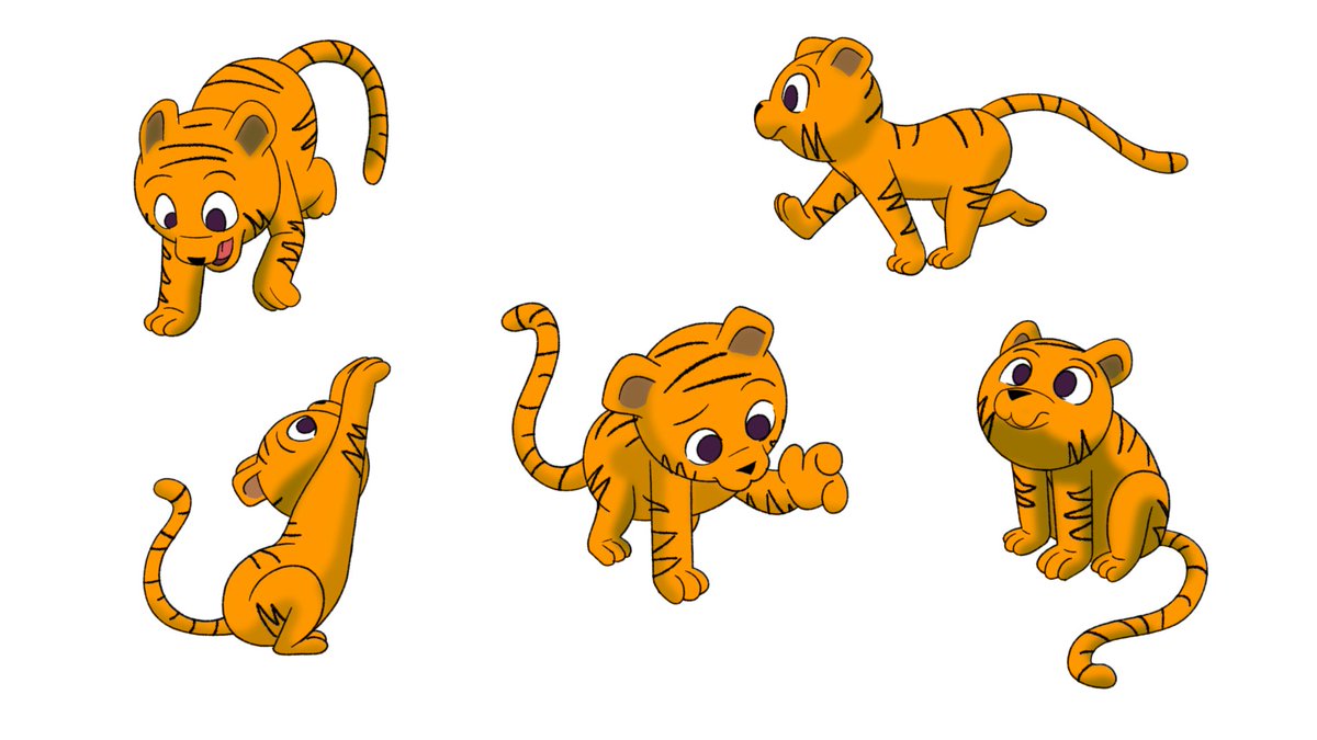 sharpnosefabio's tweet photo. Been a long time since I posted, but I thought I would share a tiny little design that I had fun exploring for a bb tiger. #characterdesign #drawing #character https://t.co/fUclUqiBQA