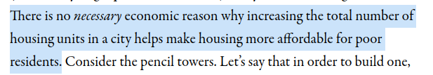 It's true that it isn't necessary! There's no necessary economic reason for anything really. People could theoretically act in all sorts of ways. What matters is what the models say, and what the data says.