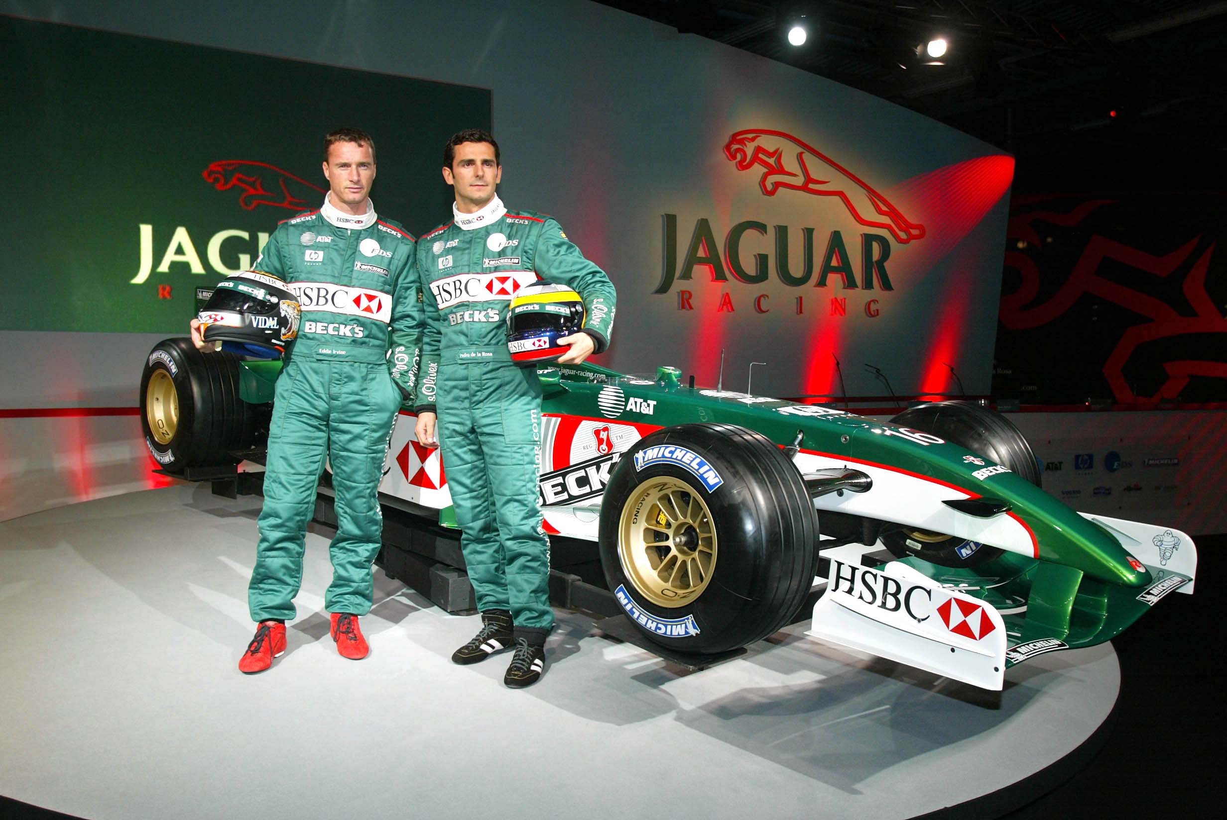 Jaguar R3 ミニカー Eddie Irvine Mattel 1/18 2002 Jaguar R3 Irvine 54628 — Alex Reade Motorsport