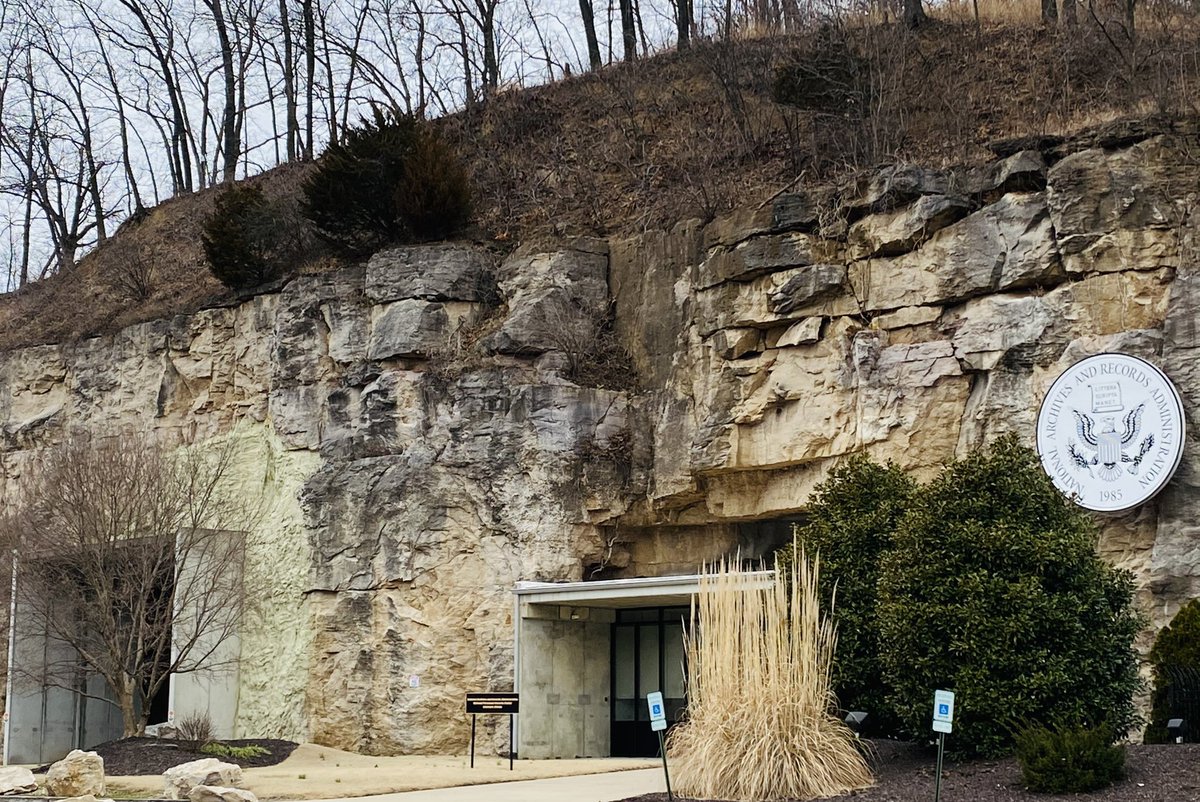 AdAffton's tweet photo. Great hike today at Salt Lick Point Land Water Reserve. It’s a trek to the top but well worth the effort! At the base is a US National Archives. I wonder what is in those caves??
#valmeyerIL
#layerup
#takeahike https://t.co/iHM3nkrPov