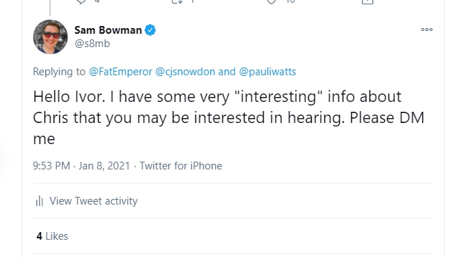 Where might he have got this idea from? And why is he SO sure of it?OK. I have a confession to make.