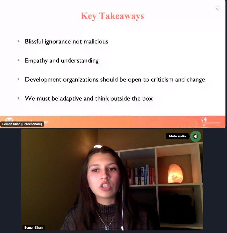 ewb's tweet photo. "Saviourism is often subconscious ignorance and not intentionally malicious....organizations in our sector cannot feel threatened by locals no longer feeling dependent on our services" - Eeman Khan #ewb #virtualxChange #saviourism #culturalawareness #globaldev https://t.co/uxDkJRD70j
