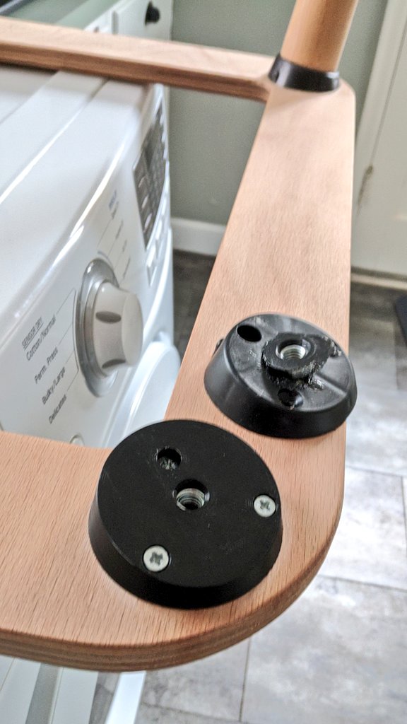 Fixing up a table we got our son for Christmas and already broke! new leg connecter thingy has 5/16 Nut dropped in during the print. Should be much stronger than the original. Printed on <a href="/Creality3dprint/">Creality Official Store #creality3d</a> ender 3 in <a href="/3D_Fuel/">3D-Fuel</a> Midnight Pro PLA.