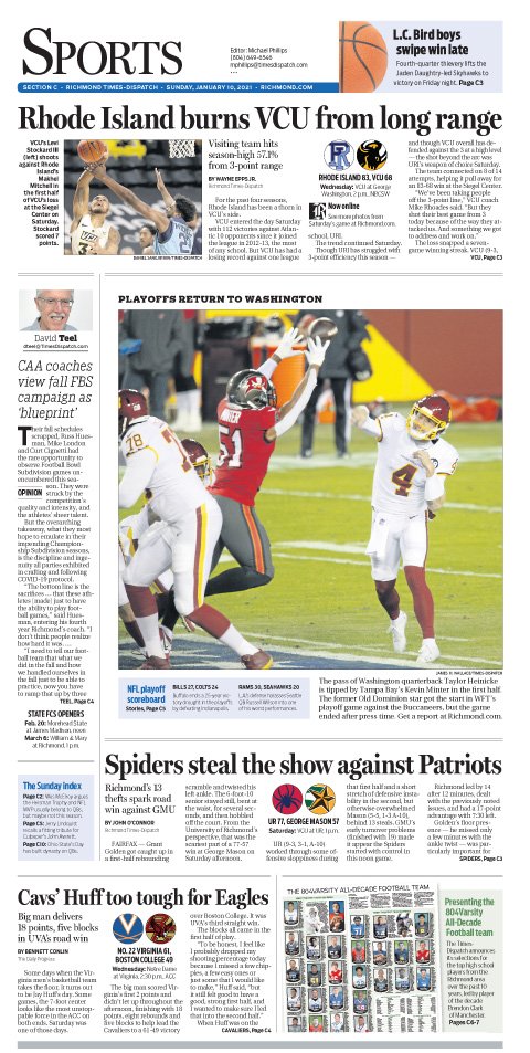 cwilinric's tweet photo. A packed Jan. 10 @RTDSports featuring @804Varsity football all-decade team, plus #NFL #FCS @VCU_Hoops @SpiderMBB @UVAMensHoops and more Stories by @EricKolenich @wayneeppsjr @RTDjohnoconnor @DailyProgress @timpearrelltd @lilyabetts @YoWes910TheFan #JerryLindquist @APSE_sportmedia https://t.co/azMTKUfLXf