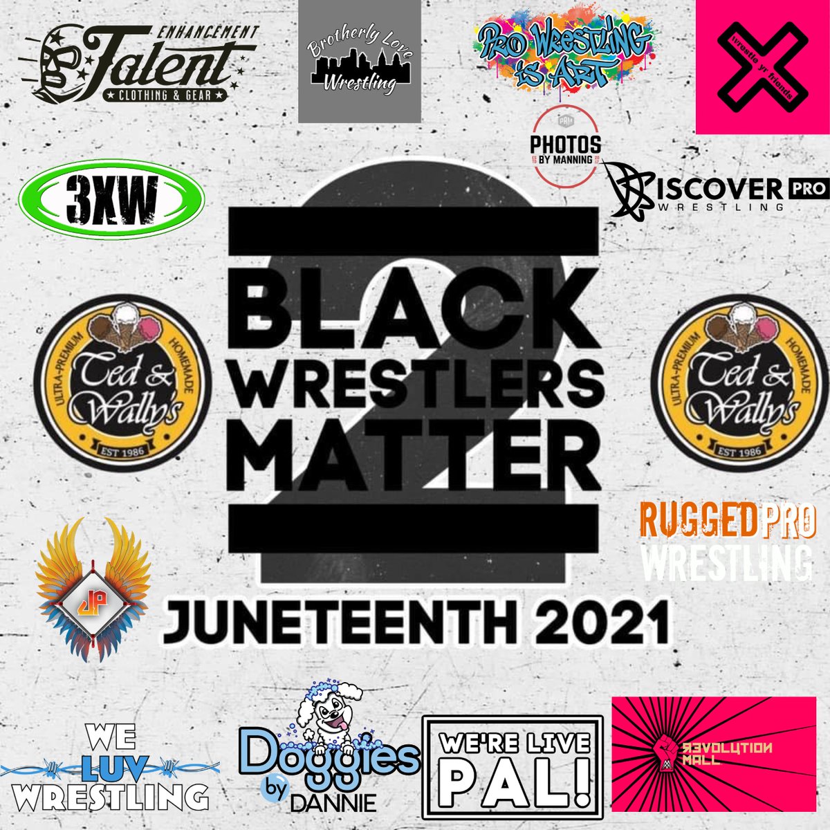 BWMdsm's tweet photo. Without sponsors, new and returning, #BWM2 wouldn't be happening.  Please support them when you can. 

If you'd like to join this list, email blackwrestlersmatter@gmail.com for limited sponsorship packages. https://t.co/SW0sGuNMzD