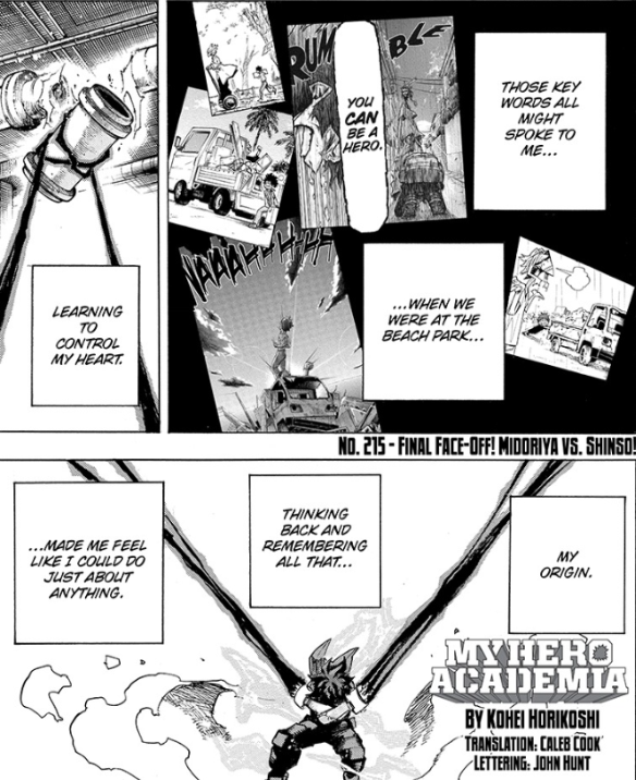 Mirio was introduced to hammer home that Deku didn't feel worthy of One For All. He has stated numerous times he feels blessed instead of feeling like he has earned this power, and even tried giving it up to Mirio. You can see him begin to work to accept this in JT and beyond.