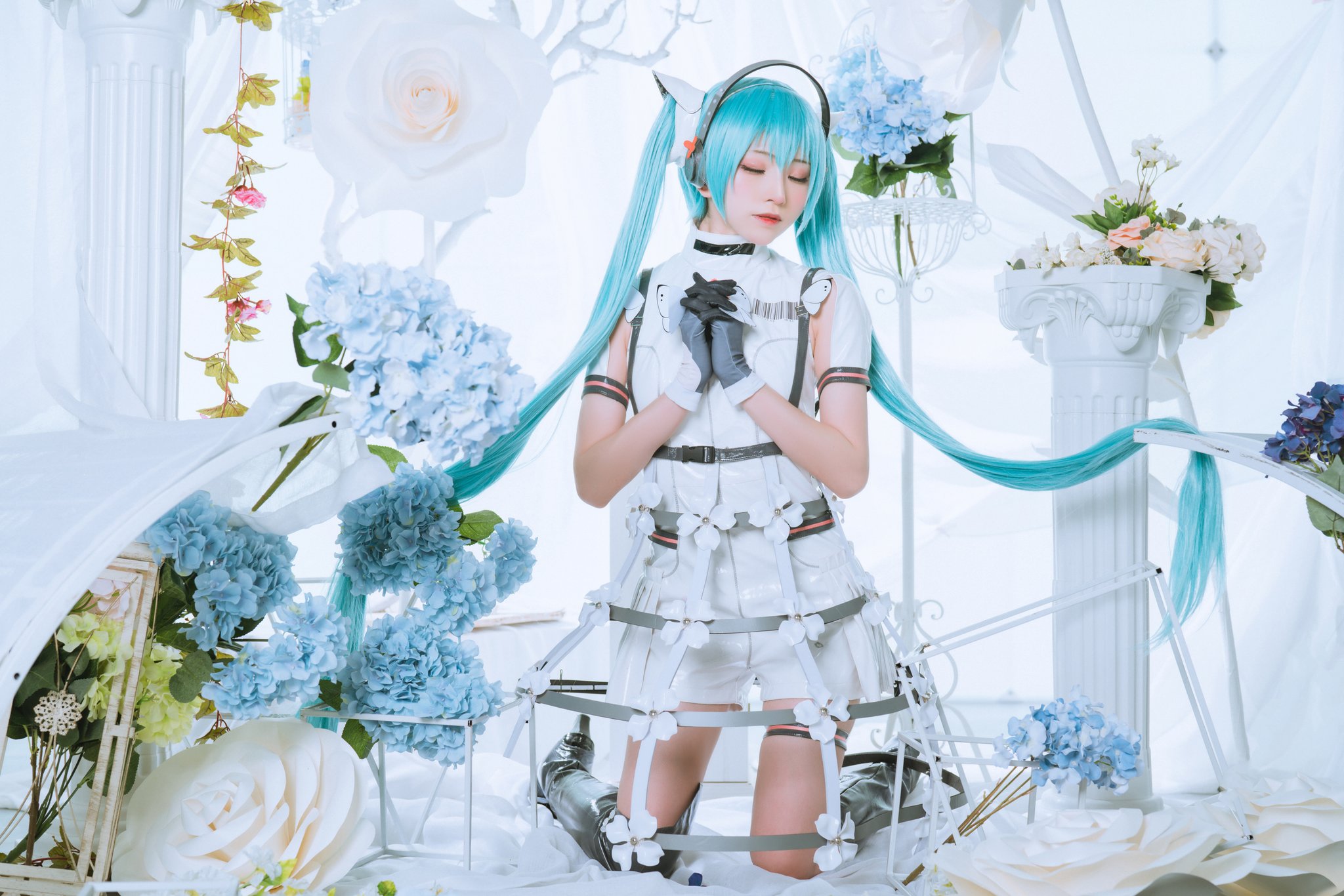 画像,#HatsuneMiku  #cosplay🌼╔            花と蝶                   ╝🦋coser:@kitaro_cos ph…