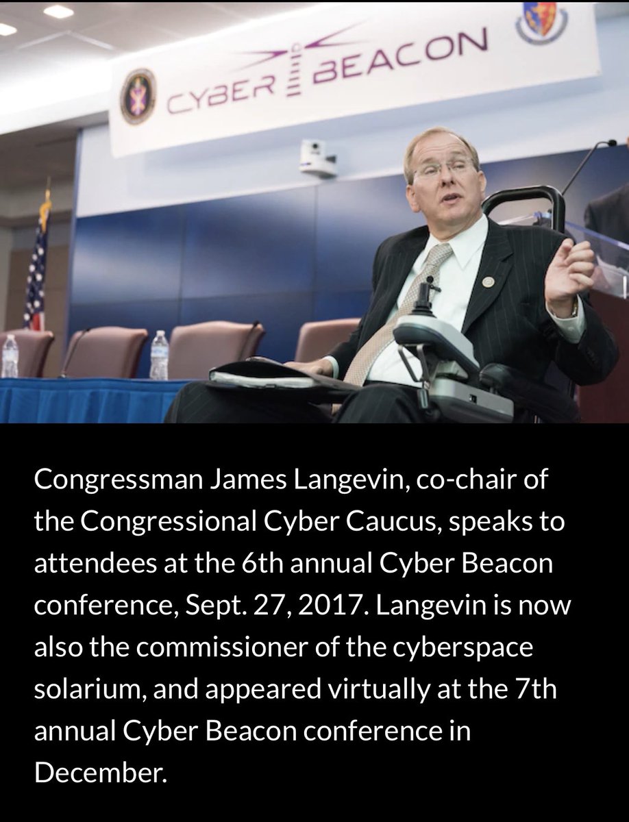 Congressman James Langevin, cyberspace solarium commissioner and co-chair of the Congressional Cyber Caucus, echoed Montgomery's focus on reforms that better position the United States to compete in cyberspace./11