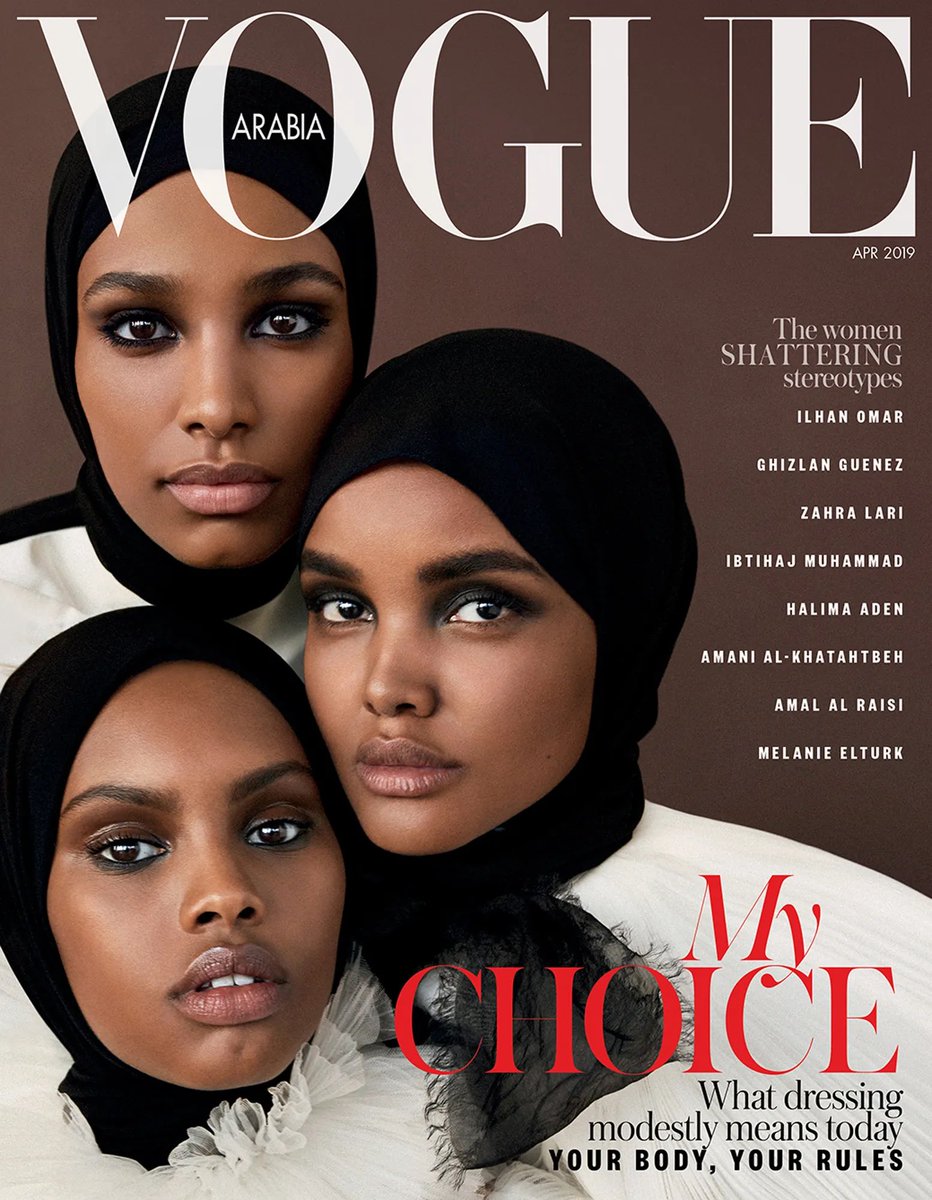 Vogue Arabia knocks their covers with black women OUT OF THE PARK. I mean!!!