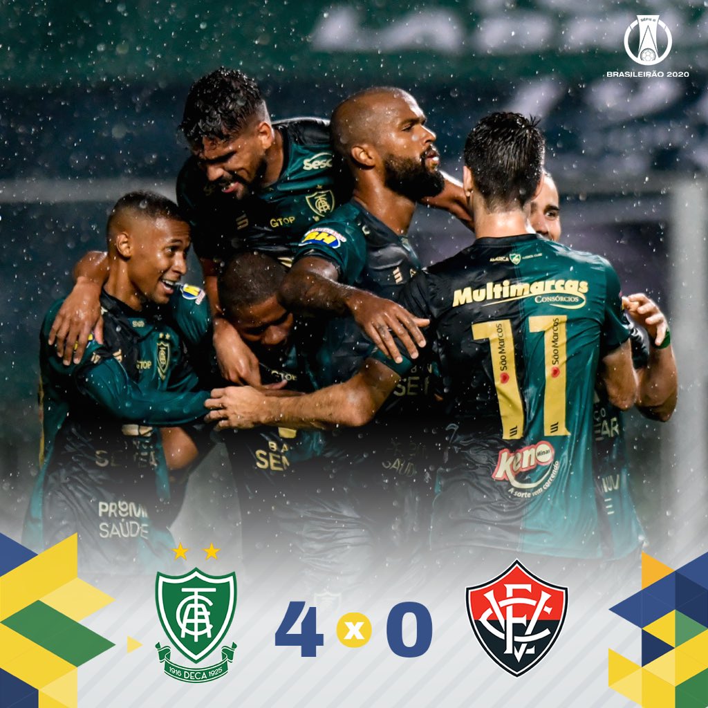 BrasileiraoB's tweet photo. TEU FUTEBOL É SENSACIONAL!

@AmericaMG dá show, garante mais uma rodada na liderança e fica cada vez mais perto de confirmar o acesso.

📷 Mourão Panda/AFC #AFCxVIT https://t.co/NPFXtrha3f