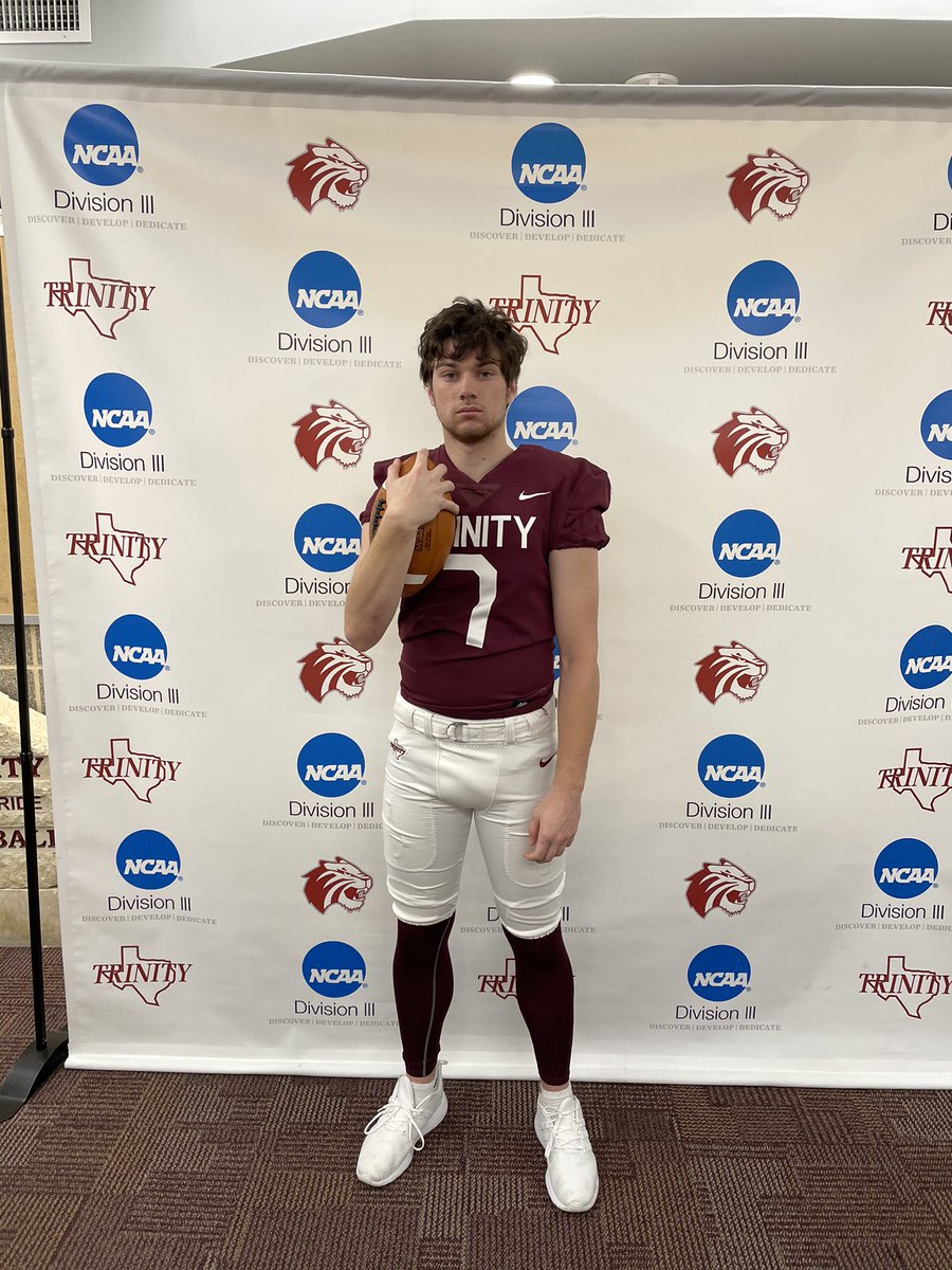 Thanks <a href="/CoachGezella/">Coach Gezella</a> and Trinity for the great visit and offer to play football at the next level!