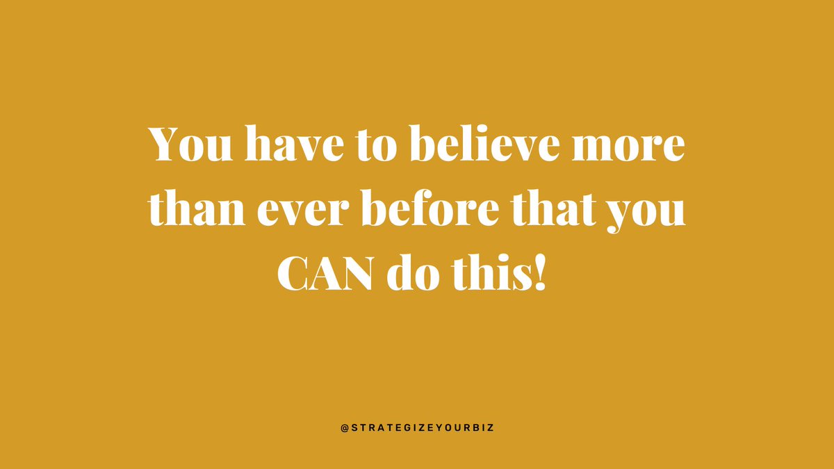 Believe it! 💛💫🖤💫

If you are struggling book a FREE clarity call here: bit.ly/SNClarityCall

#businessmentor #BusinessStrategy #clarity