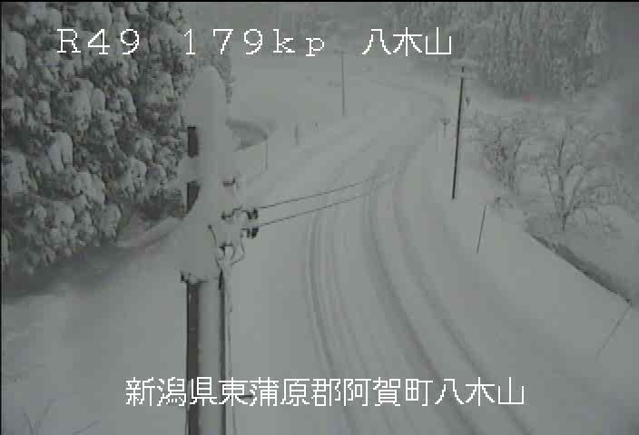 町 積雪 阿賀