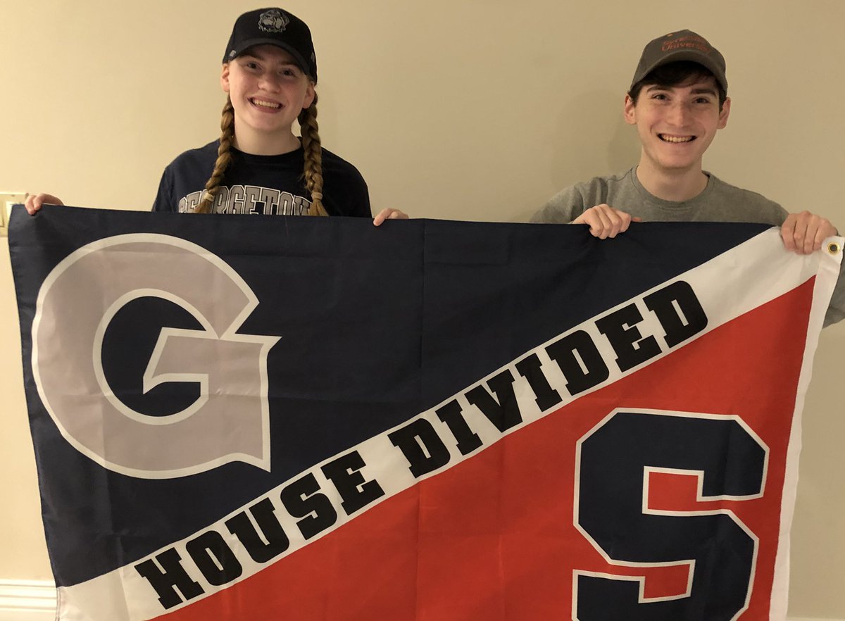 steerts's tweet image. Rivalry night at the Baker’s! @hoyablue @Cuse_MBB