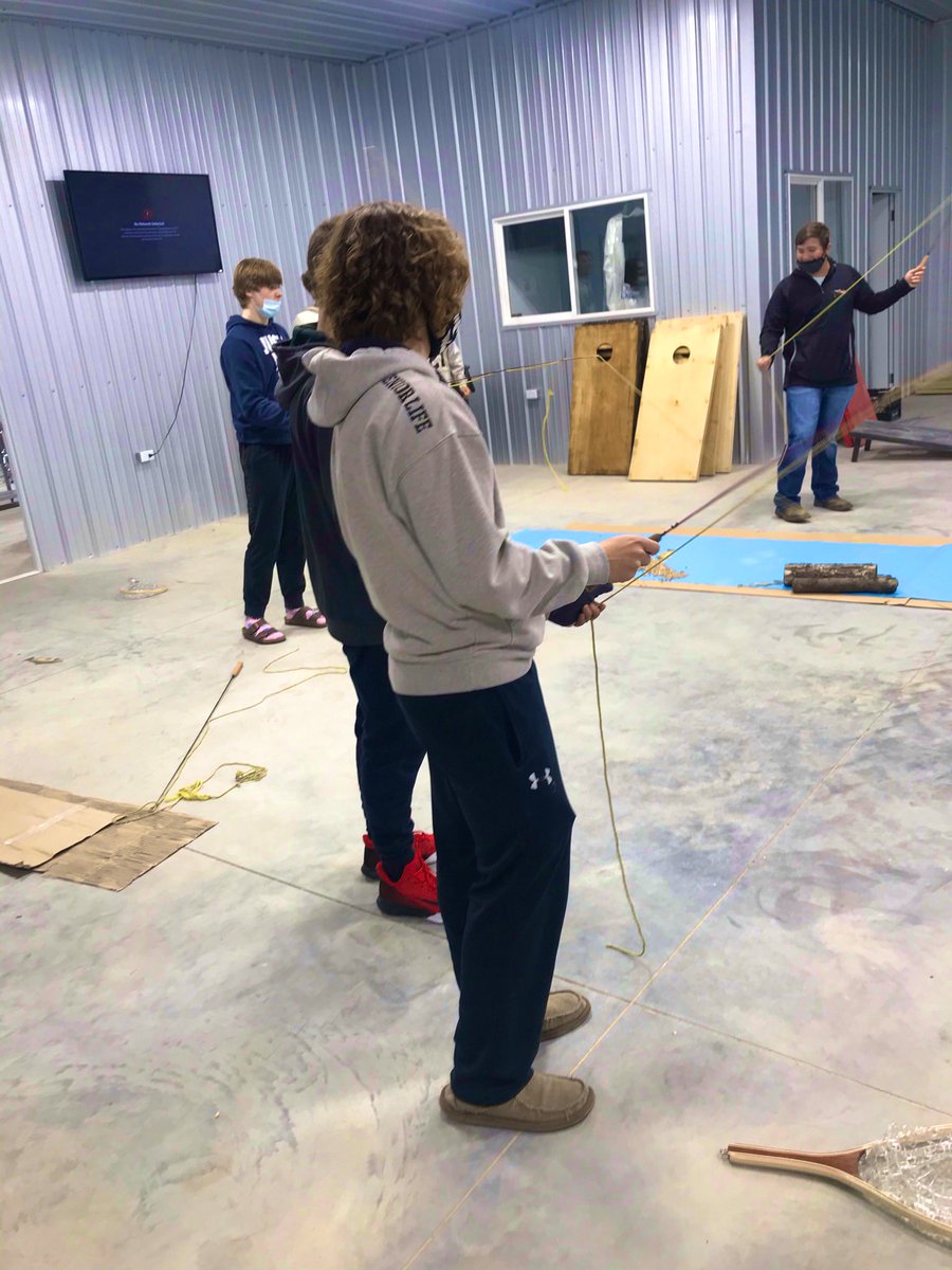 rylynsmall's tweet photo. In Conservation and Wildlife we learned about stream anatomy and structure by discussing where the fish will position themselves in the river. I even wore my trout mask for the occasion. Can’t wait to get these students in the water. #learningbydoing #flylikeanEPeagle #TeachAg https://t.co/hWJLO3uSDn