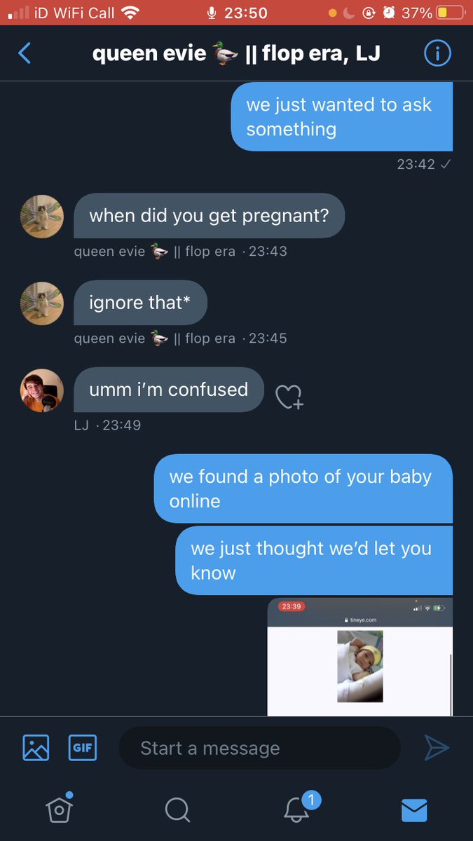 why did you block me after i asked questions about your pregnancy?(i apologised for asking after she said about the baby being premature,i asked her how long she was in labour for but got blocked)