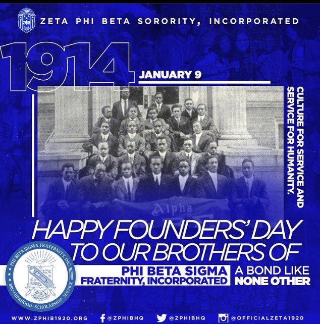 Continuing to wish a very Happy Founders’ Day to the outstanding men of Phi Beta Sigma Fraternity Inc. and of course to our very own <a href="/KBSigmas/">FROΣTBURG Sigmas</a> 💙🤍🕊