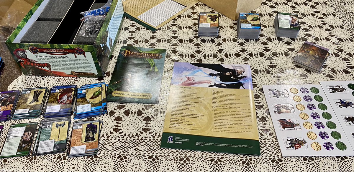 Mordenthral's tweet photo. Thanks to my lovely wife for the Pathfinder Adventure Card Game core box! #NerdGame https://t.co/aoVrZQA9E4