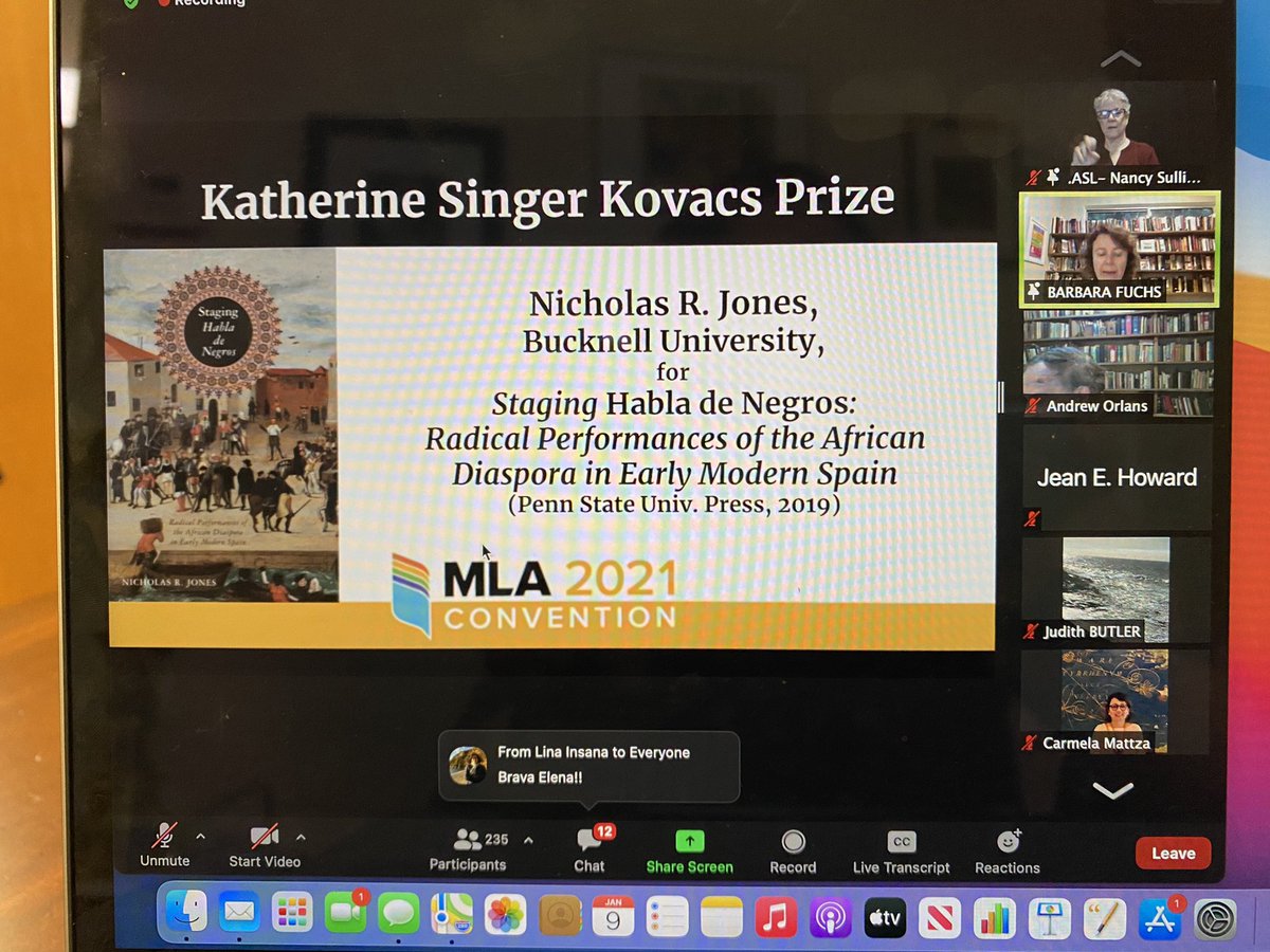MedGoldenAge's tweet image. Congratulations, Enhorabuena Nick! @Bibliophilenick 2021 MLA AWARDS #s545 #mla21 @MLAnews @MLACommons @CaliopeSrbhp @La_coronica @AHCTcomedias @PSUPress