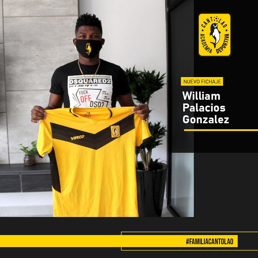 GOLPERUoficial's tweet photo. ¡NUEVO DELANTERO! El colombiano William Palacios es anunciado como refuerzo ✅ de @ADCantolao para el 2021. El delantero pasó por el fútbol de Guatemala y antes jugó para @Club_USMP y Comerciantes Unidos. #LIGA1MOVISTARXGOLPERU #AlientaDesdeCasa https://t.co/kdM0PwsEqZ