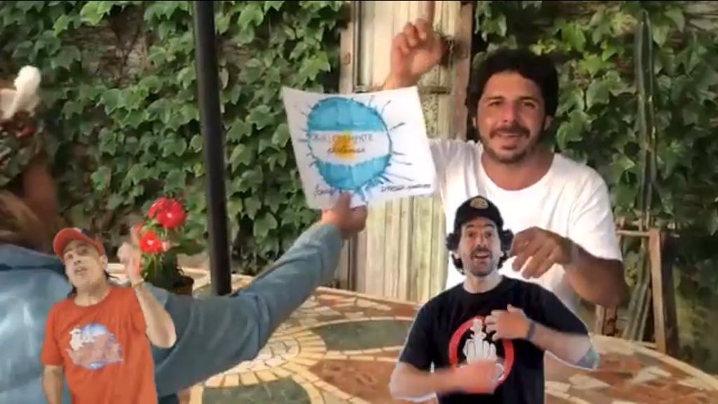diegomariag's tweet photo. YO QUIERO A MI BANDERA
Abrazo a un hermano que hizo una gran versión de esa canción de #Sumo que nos hace aferrarnos a nuestra bandera Argentina. Meta cumbia con @fantasmacumbia y #PlataNo que nuestra patria nos necesita con alegría.
#YoQuieroAMiBandera
#ReFantasma https://t.co/lTPXzujh4L
