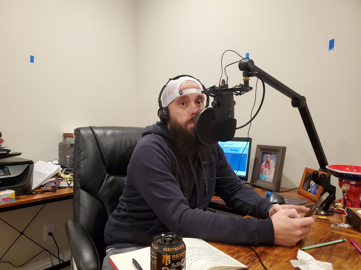 BeardsFeather's tweet photo. Whats up twitter?!?! WE'RE BACK! After a hiatus, we are back recording your favorite podcast. We can't tell you how happy we are to be back in the saddle. Come give a listen and we hope you enjoy. @wood710 @Rebel1037 https://t.co/n0hn8rD4ml