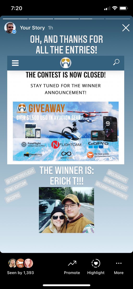 FlightChops's tweet photo. Quick snap from the current Instagram story - so stoked for Erick T! 
Keep an eye on #FlightChops for the next giveaway. https://t.co/ang6v4ocmB