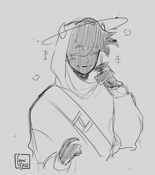When I drew my cutest bbh but it doesn't fit the picture so posts it here so it's not lost in vein

#badboyhalofanart #bbhfanart 