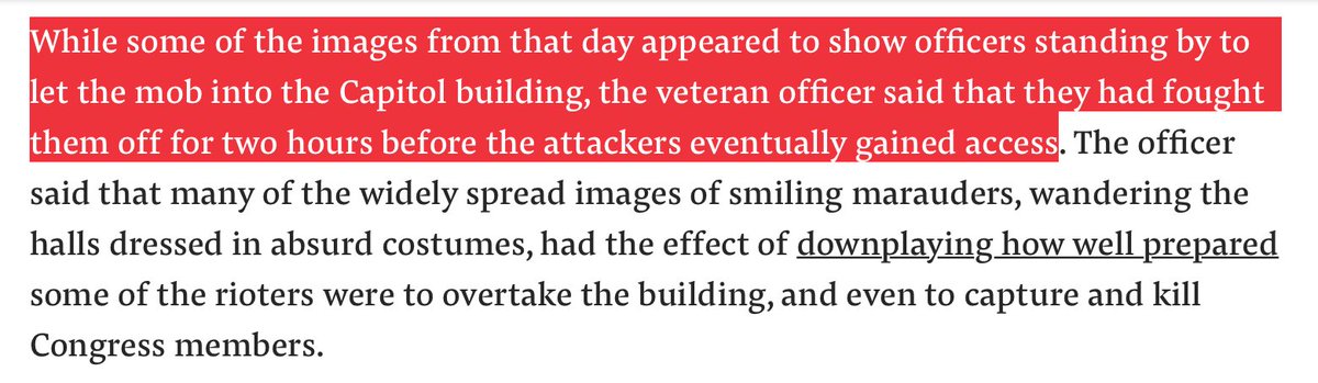 Buzzfeed News article with some eyewitness accounts. Pulling some topical parts out here with screen captures.The two hour timeline will have to be confirmed, I’m sure we’ll see a reconstruction soon. No communication from USCP chiefs is hugely strange. https://www.buzzfeednews.com/article/emmanuelfelton/black-capitol-police-racism-mob