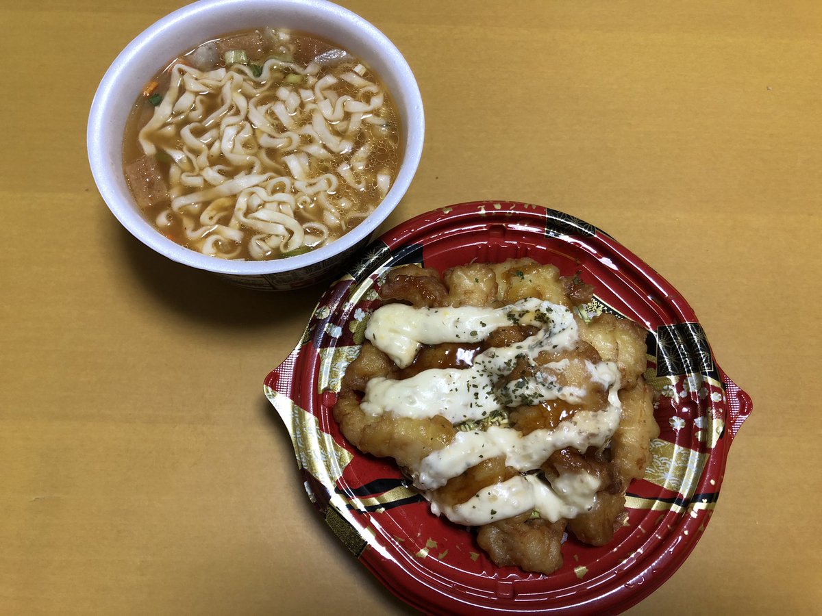 🍽3.西友『タルタルとり天丼』309円（値引後）を購入。とり天が好き