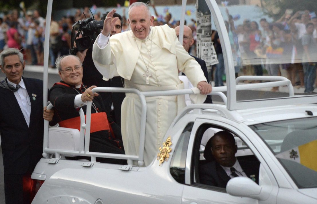 hudson_glover's tweet photo. Can we all start petitioning to have Pope Francis compete in Eurovision for the Vatican City? Only performance I need rn 😭😇🍄👽😘 https://t.co/qbXt86s3yF