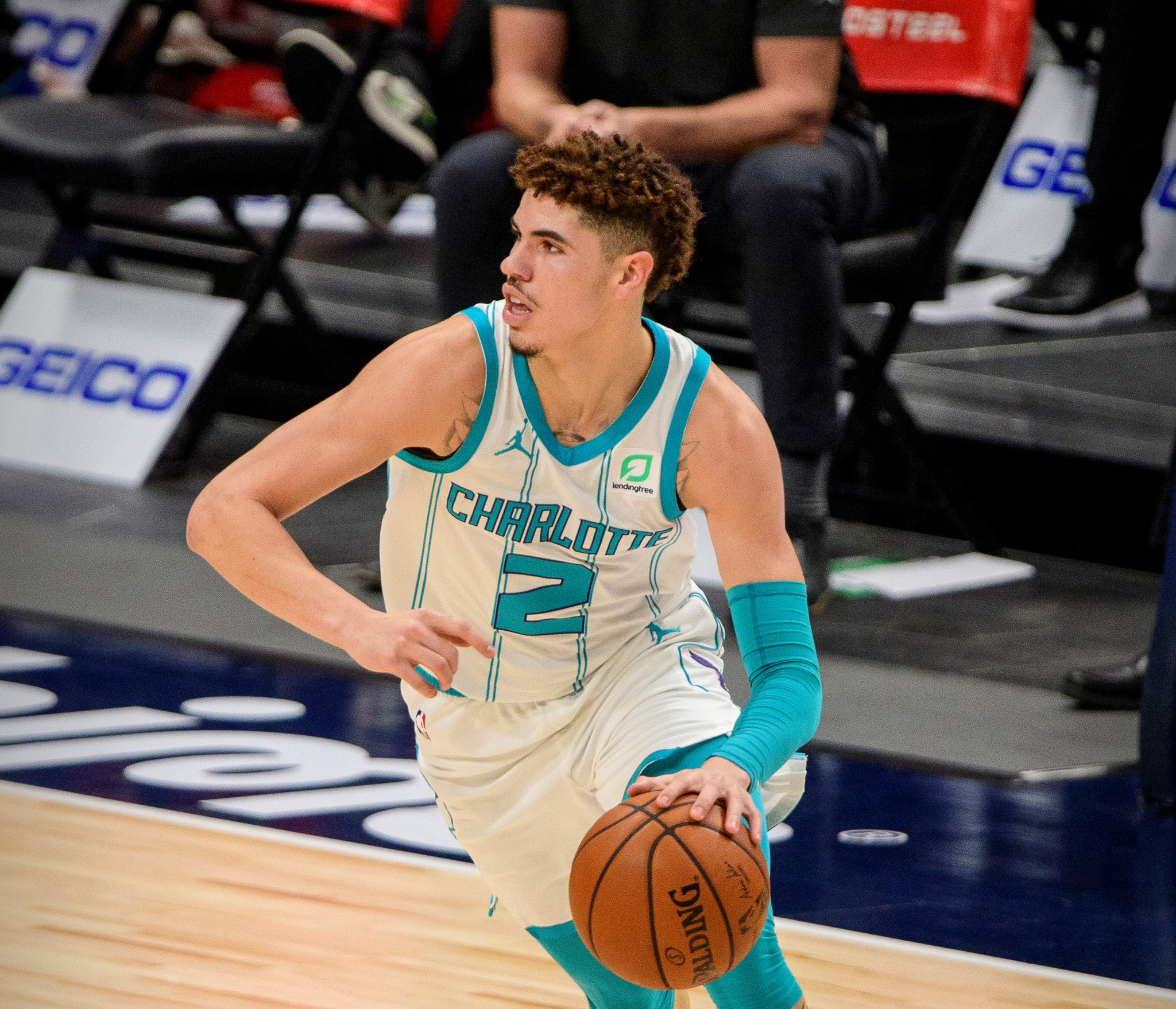 LaMelo Ball has a triple-double:21 PTS - 10 REB - 10 AST - 9/10 FG First of...