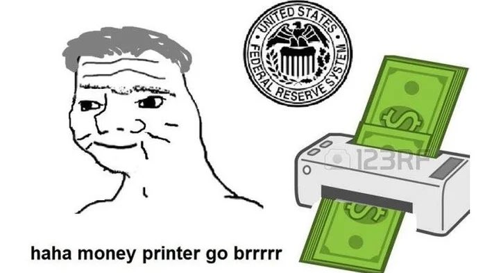The government also controls the money printer.
