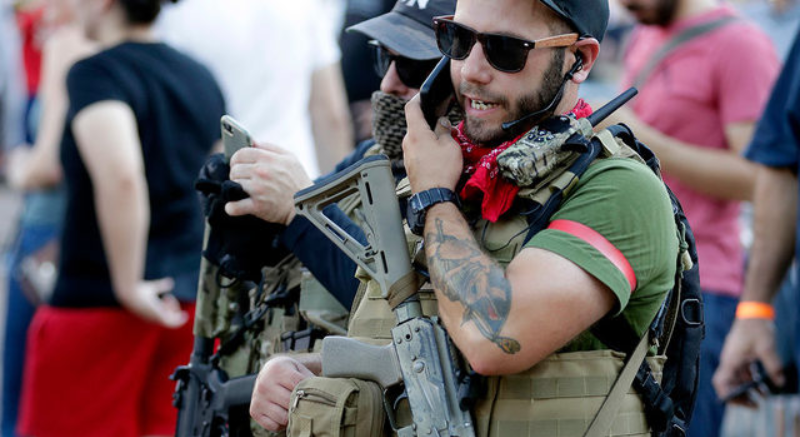 Dave Strano, associated with Redneck RevoltAccused of sexual abuse, this ultimately caused Redneck Revolt to collapse https://farleftwatch.com/far-left-militia-leader-rocked-with-sexual-abuse-allegations/