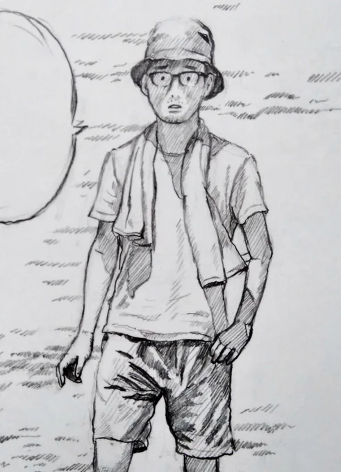 漫画、少しずつ描いてます。さっき朝ご飯食べたと思ってたら、もう昼ご飯どうしようという時間。 