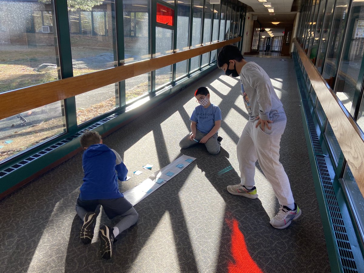 Mrs_Volpi's tweet photo. Having some fun comparing fractions using a number line! #heathcotepride #4V #choosekind https://t.co/wAWaYfa1QR