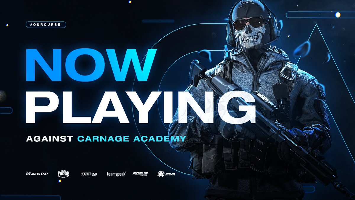 TIROMilitia's tweet photo. [#CursedCOD]

The boys take on 'Carnage Academy' in the @NationalAML league!

Good luck!

#OurCurse💀 https://t.co/vO2acZH9YD