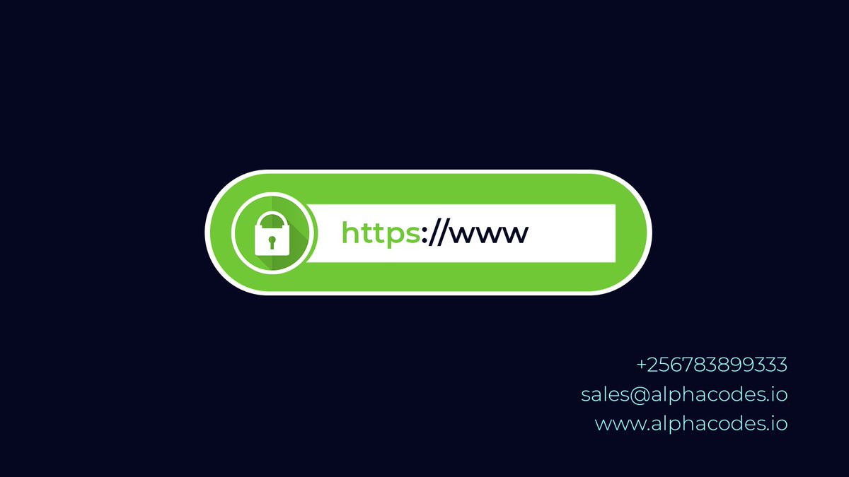 JoinAlphaCodes's tweet image. Get your website protected with a Secure Sockets Layer Certificate. Transfer protected data and have your website visitor&apos;s make secure transactions. #JoinAlphaCodes +256.783.899.333