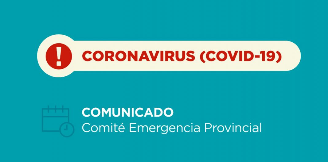 Coronavirus: nuevo comunicado del Comité de Emergencia Provincial: 09/01/2021 – 21:00 is.gd/3mCYP0