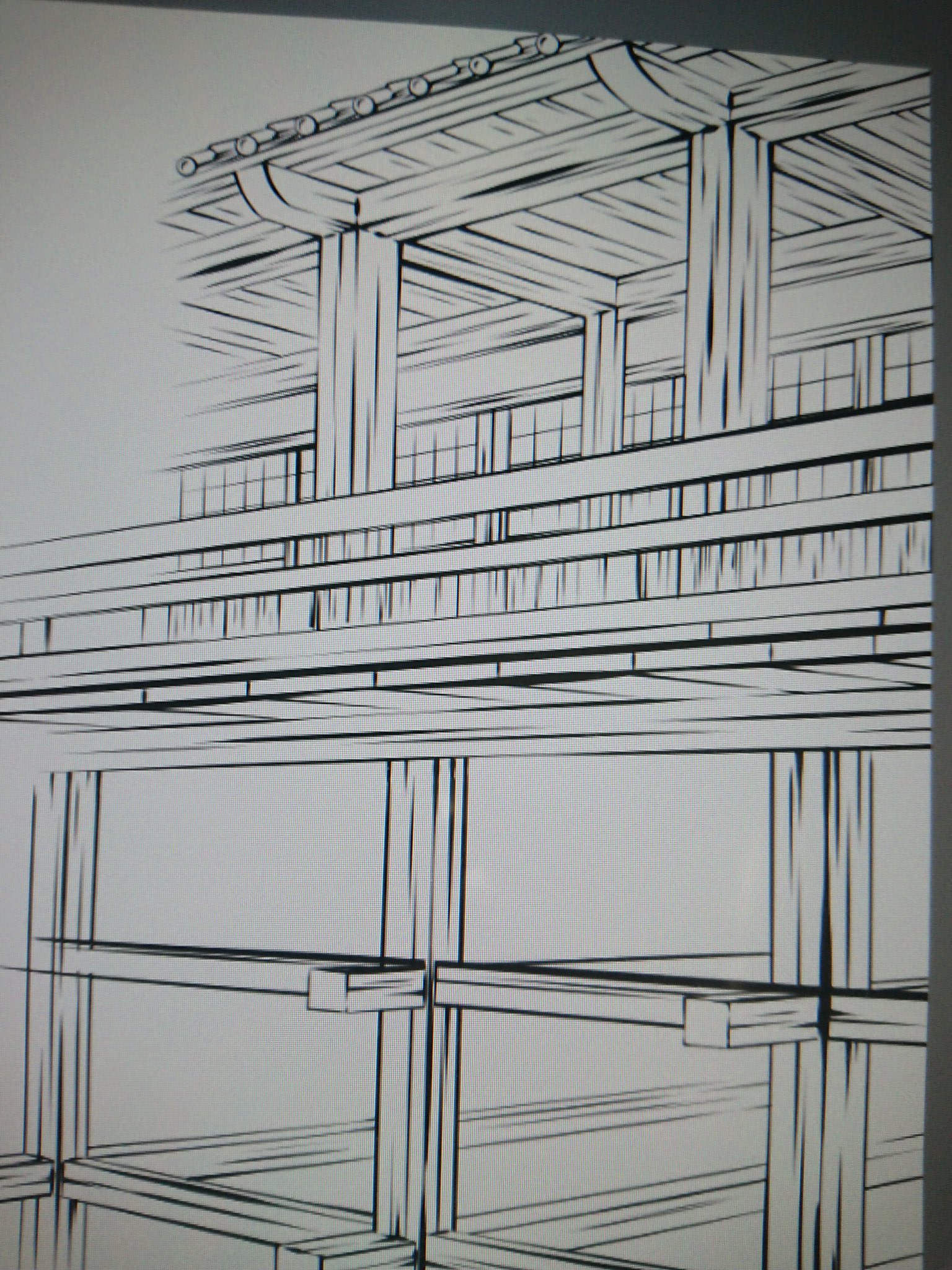 狐羊 ナゴミ Merihenevolution 清水寺風和風な建物出来た イラスト 背景 T Co Hnanfszngk Twitter