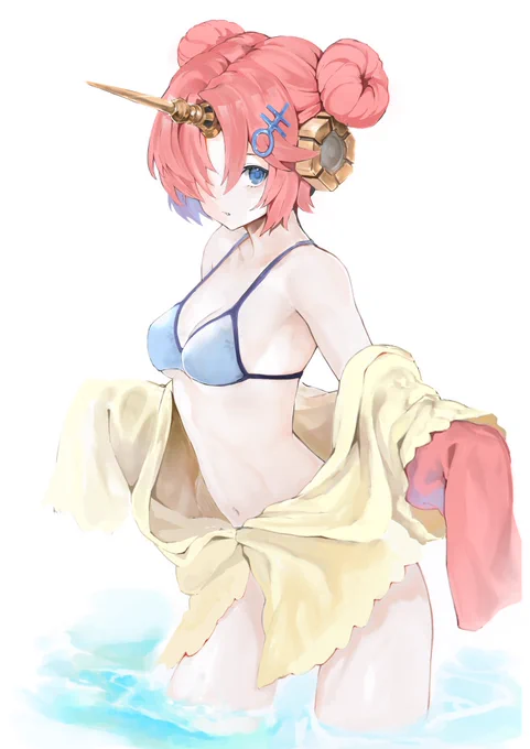 #くそ寒いので水着絵を貼る 