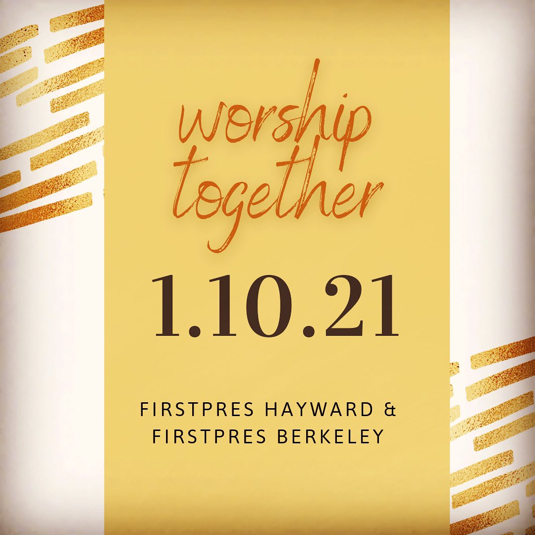 fphayward's tweet photo. Worshipping Together with First Pres Berkeley

We're spending the morning in worship collaboration with our family at @FirstPresBerkeley! Join @PastorJakeM and Pastor Charlene of First Pres Berkeley as they have a discussion on radical generosity.

#FirstPres #Berkeley #Hayward https://t.co/E86eCMZYFS