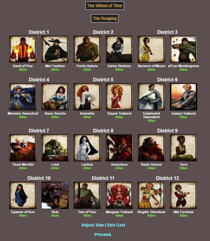 badwottakes's tweet photo. Announcing the Wheel of Time Hunger Games simulation https://t.co/qrziabault