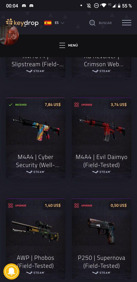 EMartuin's tweet image. Epic Upgrade US$ 0.50 -&amp;gt; US$ 7.85 
@keydropcom