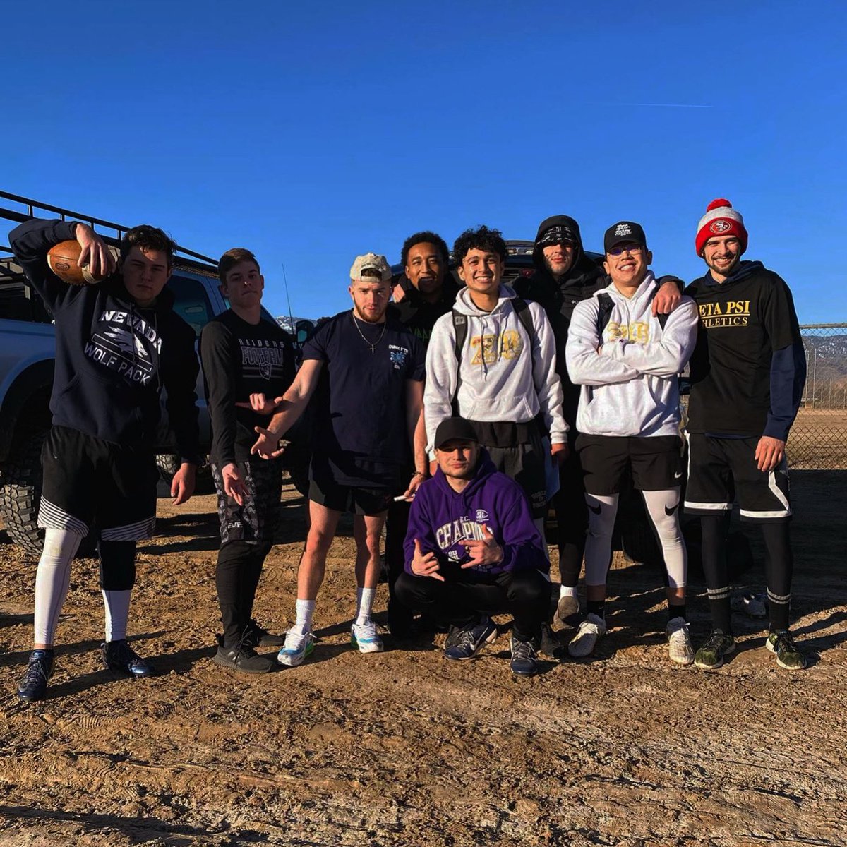 Some brothers of Zeta Psi took part in a football tournament today in Carson. Congratulations to all the brothers who came out to not only take part in the event, but support each other as well to the third place finish #zetapsi #unr