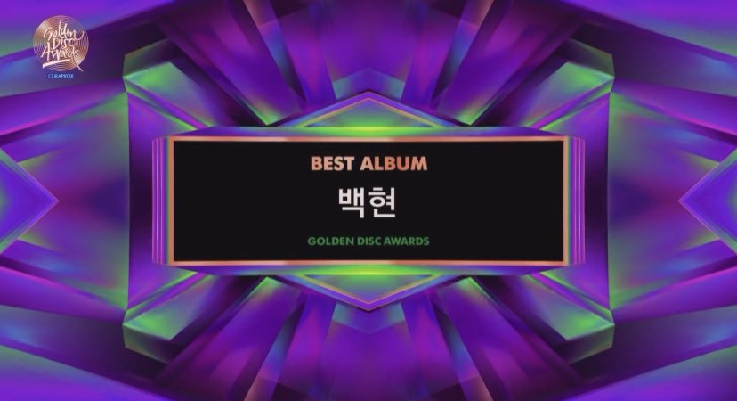 baekhyun_charts's tweet photo. .@B_hundred_Hyun has won a Bonsang at the Golden Disc Awards for two consecutive years since his debut as a solo artist. https://t.co/39oBTc5VEz
