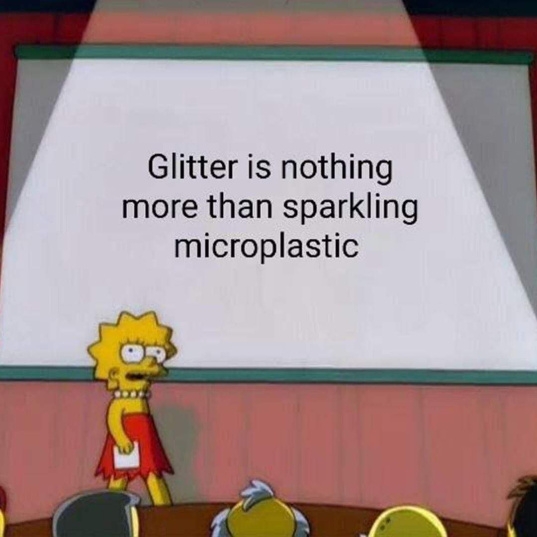 Malin_WildAware's tweet photo. Glitter is not only impossible to clean up, it also stays in the environment FOREVER! Choose biodegradable glitter made from cellulose instead, or make eco-confetti with a hole puncher and fallen leaves. We don't need plastic to sparkle!
 #wildaware #glitter https://t.co/8a2wBBNPXr