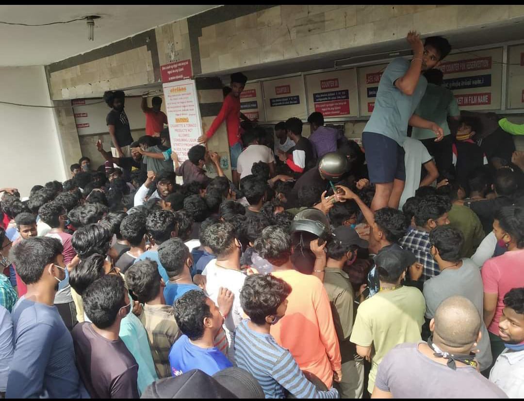 MSimath's tweet photo. Rohini Theatre... Crowd to book for #Master

How to teach them what is #corona? https://t.co/SX3aBKUzZo